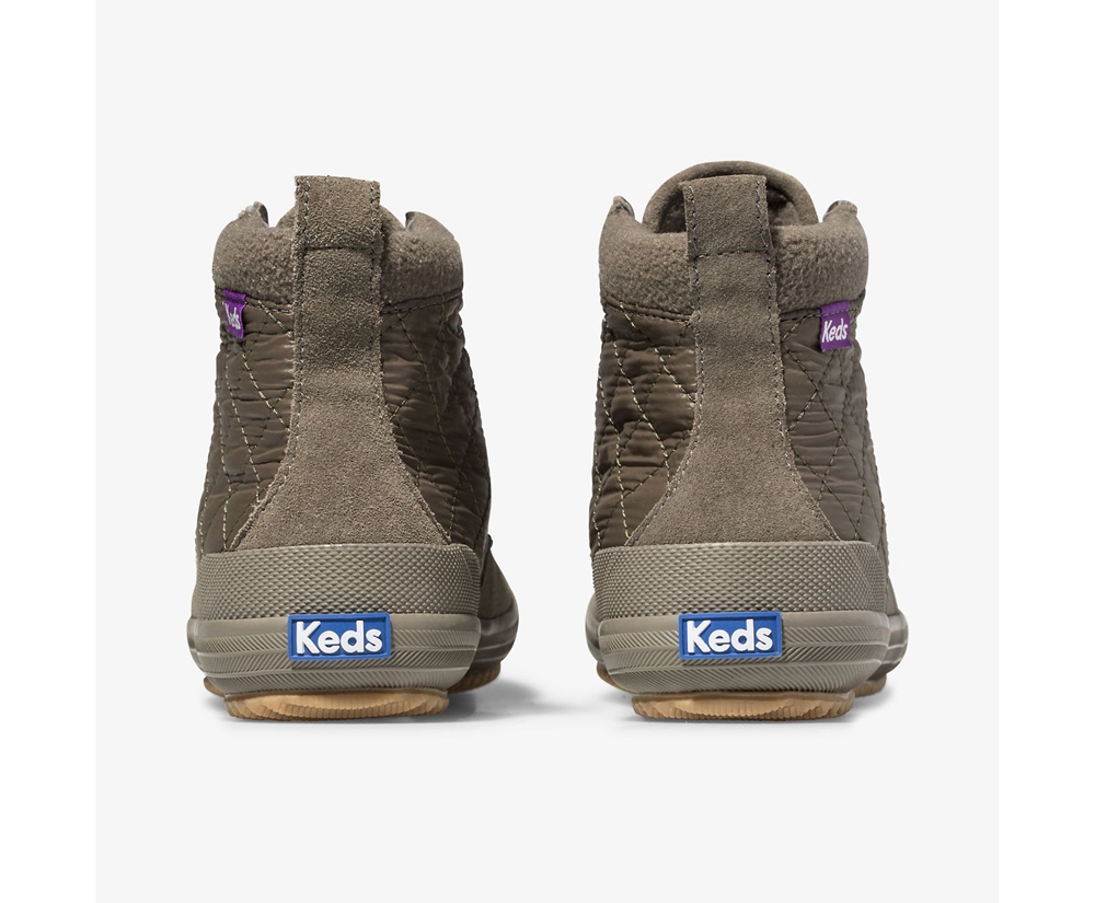 Μπότες Γυναικεια - Keds Scout Ii Water-Resistant Suede - Ελιά - EQMBJ1073